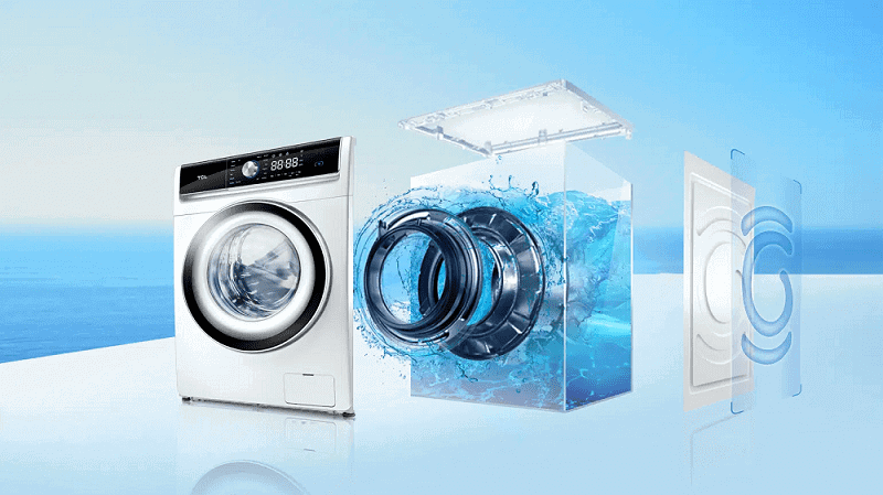 Smad 9/10Kg Direct Drive Front Load Washing Machine with BLDC Inverter Motor