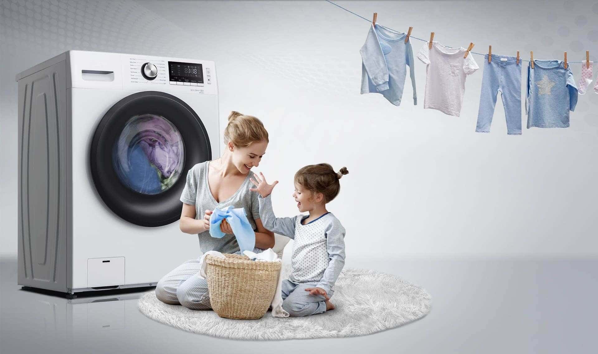 
Smad 6~8Kg Small Front Load Steam Washer with Child Lock