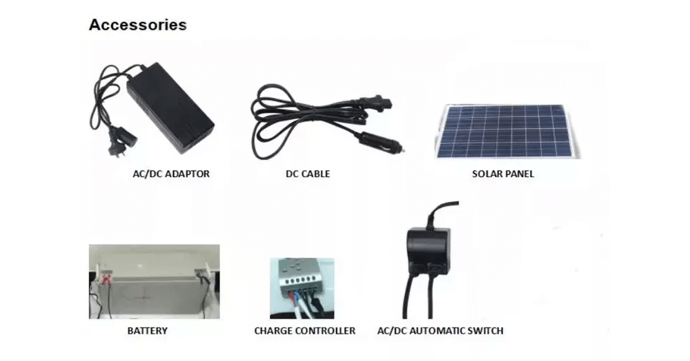 
Smad 108L AC/DC Top Freezer Solar Panel Fridge with AC / DC adaptor