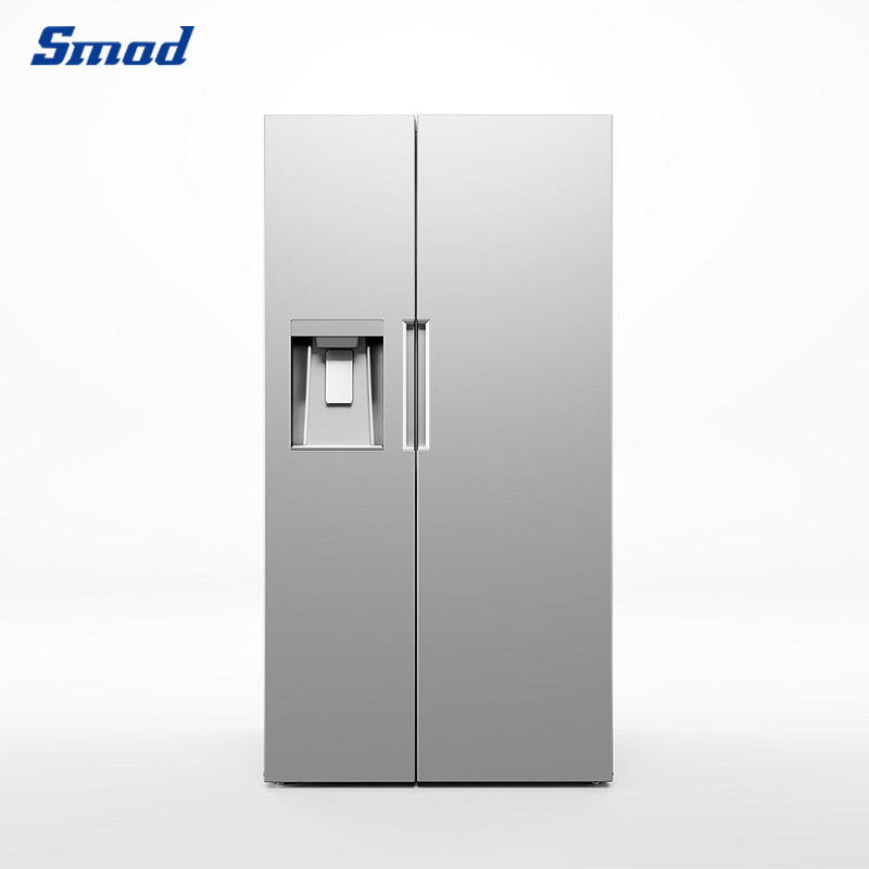 Smad 745L Silver American Style Fridge Freezer with Auto ice and water dispenser