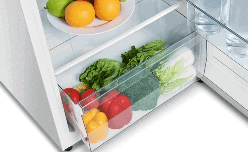
Smad 9.1/9.9 Cu. Ft. Top Mount Freezer Refrigerator with Large Crisper Drawer