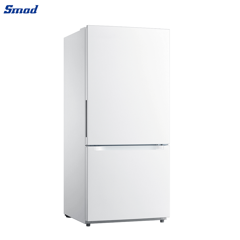 
Smad 18.6 Cu. Ft. White Bottom Mount Freezer Refrigerator with Reversible Door