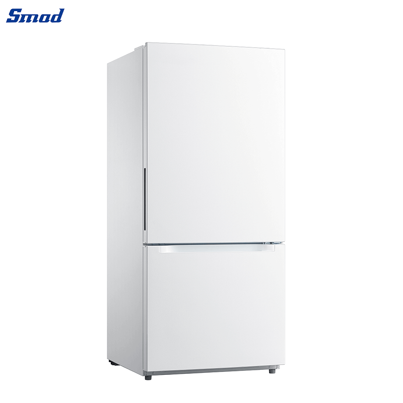 
Smad 18.6 Cu. Ft. White Bottom Mount Freezer Refrigerator with Reversible Door