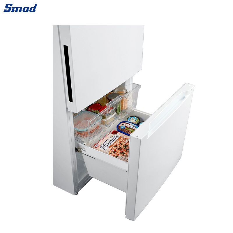 
Smad 18.6 Cu. Ft. White Bottom Mount Freezer Refrigerator with Interior LED Lighting