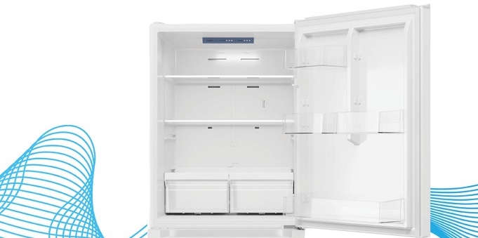 
Smad 18.6 Cu. Ft. White Bottom Mount Freezer Refrigerator with Reversible Door Swing