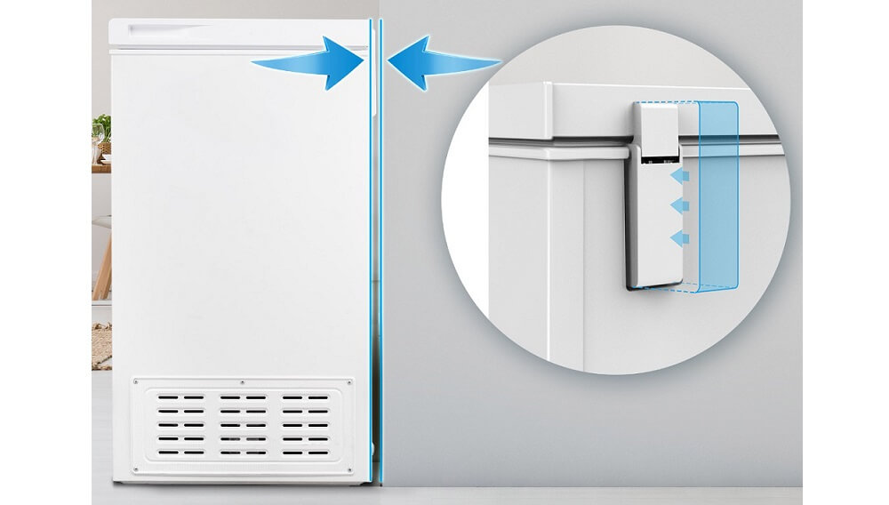 Smad 5 Cu. Ft. Garage Ready Chest Freezer with Ultra thin Hinges