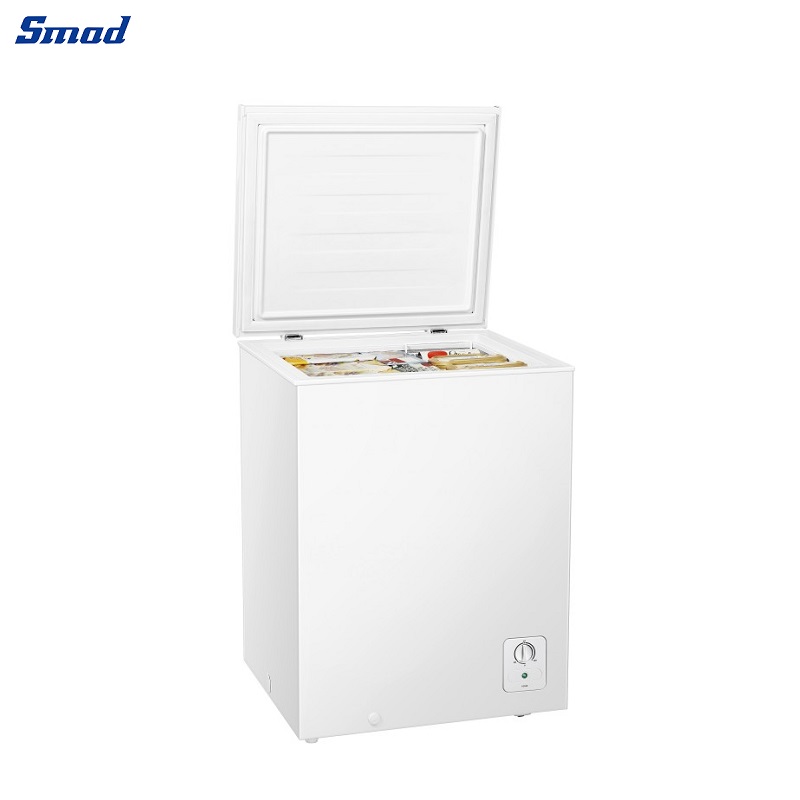 Freezer Chest Freezers 5 Cu. Ft Compact SMETA Chest Small Garage Ready 5.5  Cubic Feet Freezer Chest Top Door for Home Kitchen Ap - AliExpress