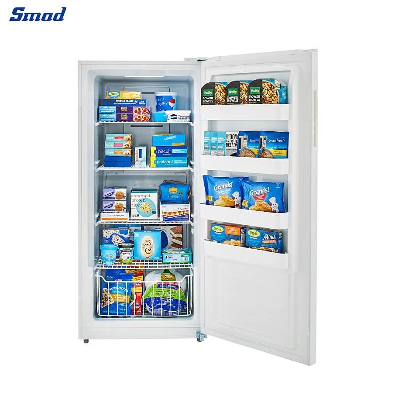 
Smad 13.8 Cu. Ft. Frost Free Energy Star Upright Freezer with Interior LED Light