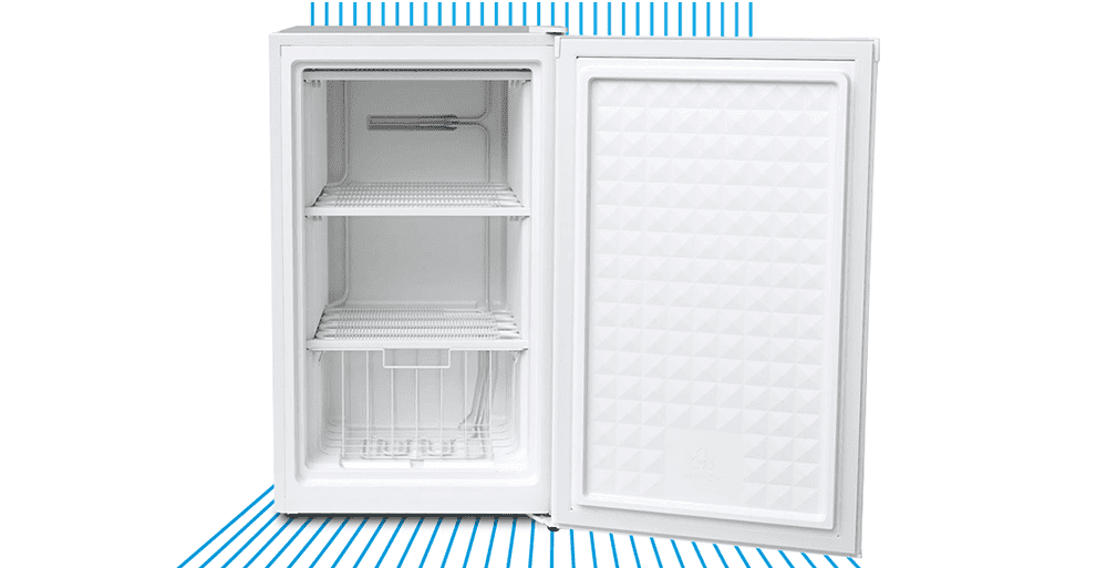 Smad Small Upright Freezer with Durable Shelves