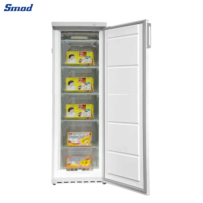 Smad Upright Freezers 13.8 Cu.ft, Convertible Freezer Refrigerator Upright,  Frost Free, Single Door, Recessed Handle, Stand up Deep Freezer/Fridge for