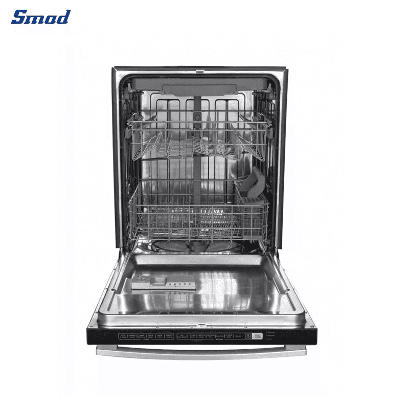 
Smad 24″ Front Control Semi Built-in Dishwasher with Removable Silverware Basket