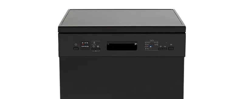 
Smad Black Freestanding Dishwasher with Half load function