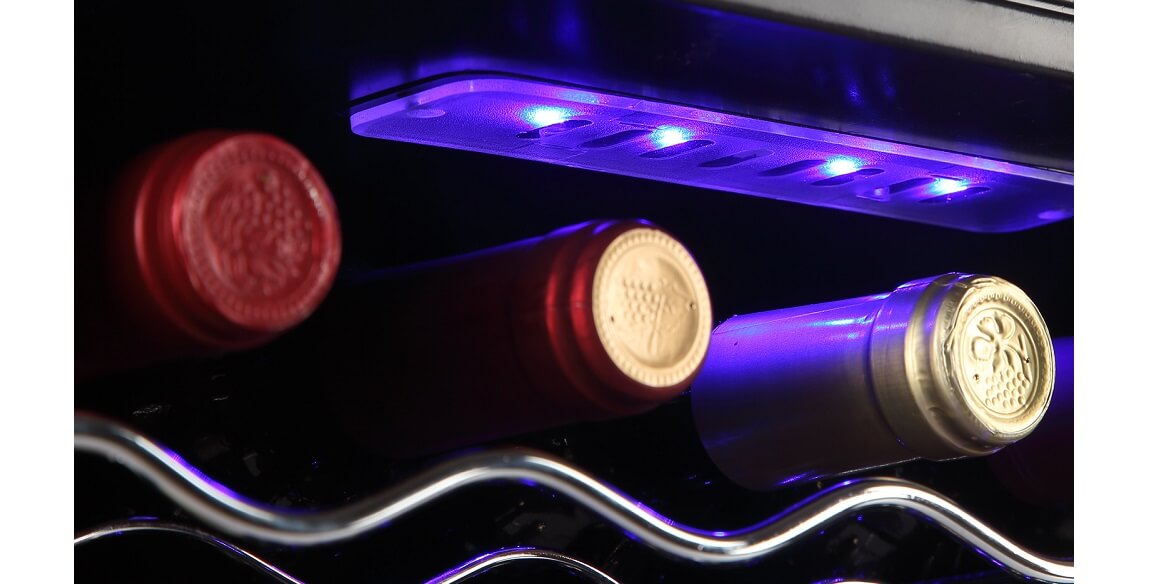 
Smad Home Wine Cellar Fridge with Soft interior LED lighting