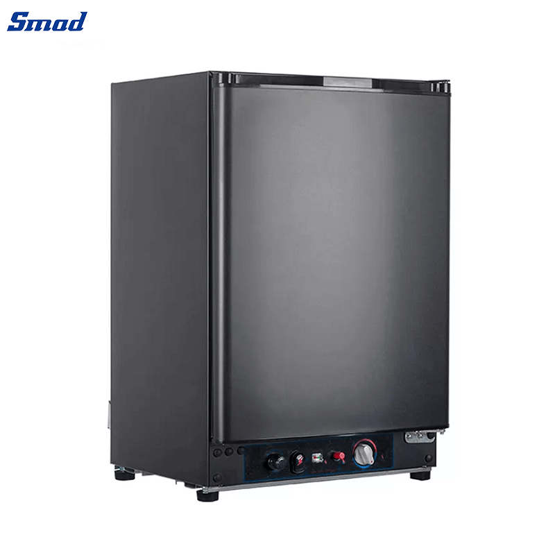 
Smad 60L Black Countertop Gas Fridge for Camper with Bottom Mounted Control