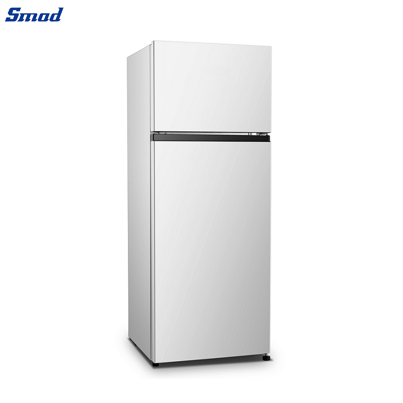 
Smad 205L White Double Door Fridge Freezer with Fruit & Vegetable Drawer