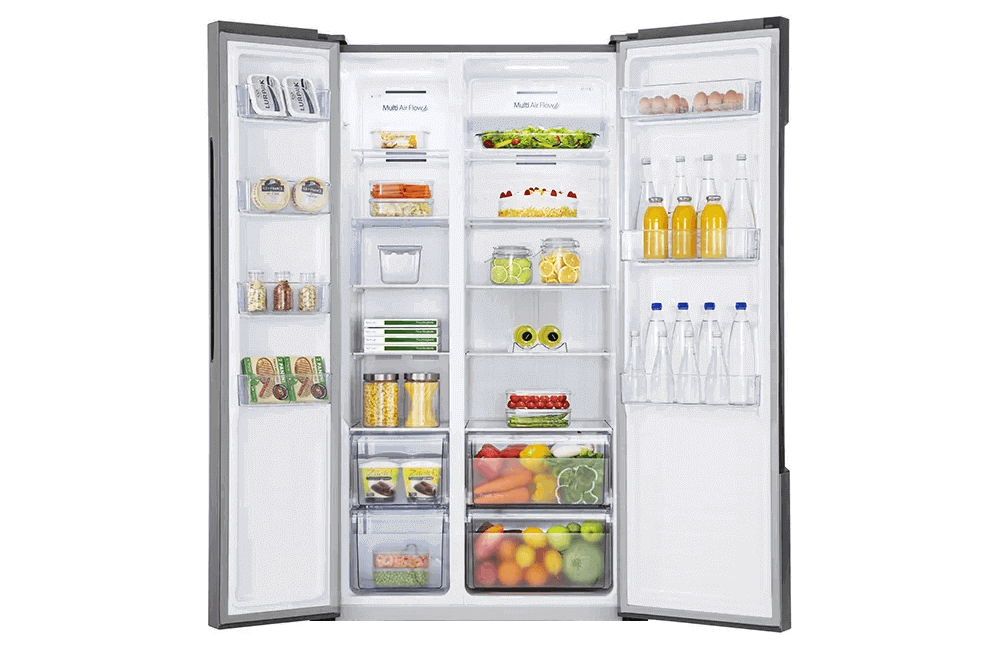 
Smad Side by Side Fridge with Half-width adjustable shelves