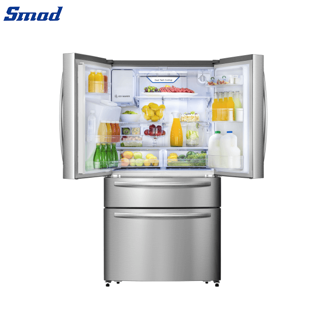 
Smad Inverter French Door Refrigerator with Computer temperature control