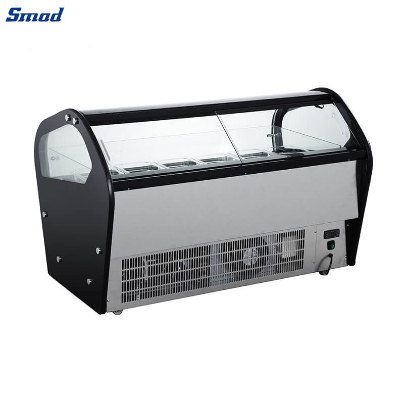 
Smad Countertop Ice Cream Display Freezer with electric heating film