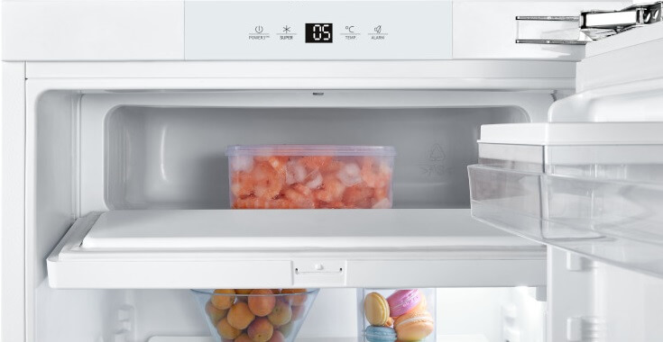 Smad 120L Integrated Undercounter Fridge with Freezer compartment