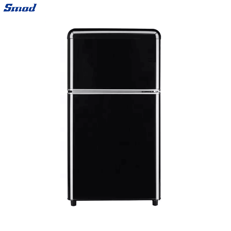 
Smad 88/138L Green Mini Retro Fridge Freezer with Adjustable leveling leg