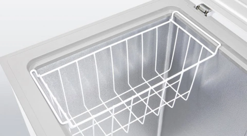 Smad 80L Small Slim Chest Freezer with Removable steel wire basket