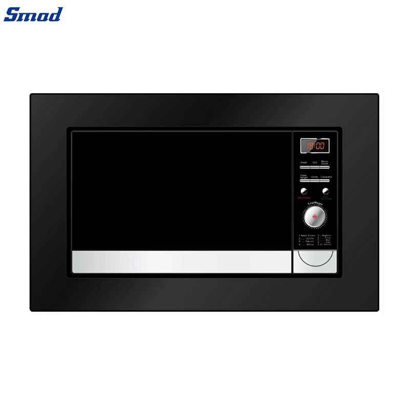 Smad 20L Black Built In Microwave Oven with Cooking End Signal