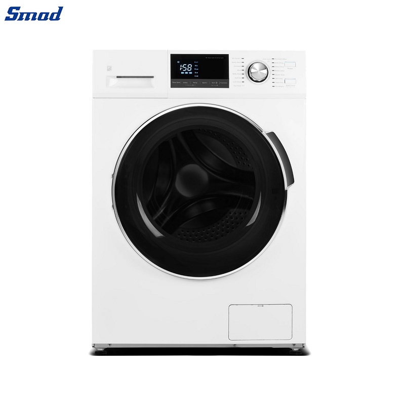 Smad 3.1 Cu. Ft. Stackable Front Load Washer with 16 pre-set wash cycles