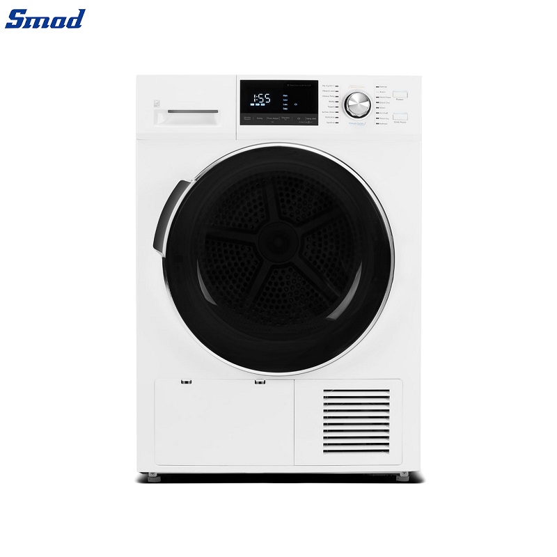 Smad 4.4 Cu. Ft. Ventless Heat Pump Stackable Dryer with 16 Total Dry Cycles