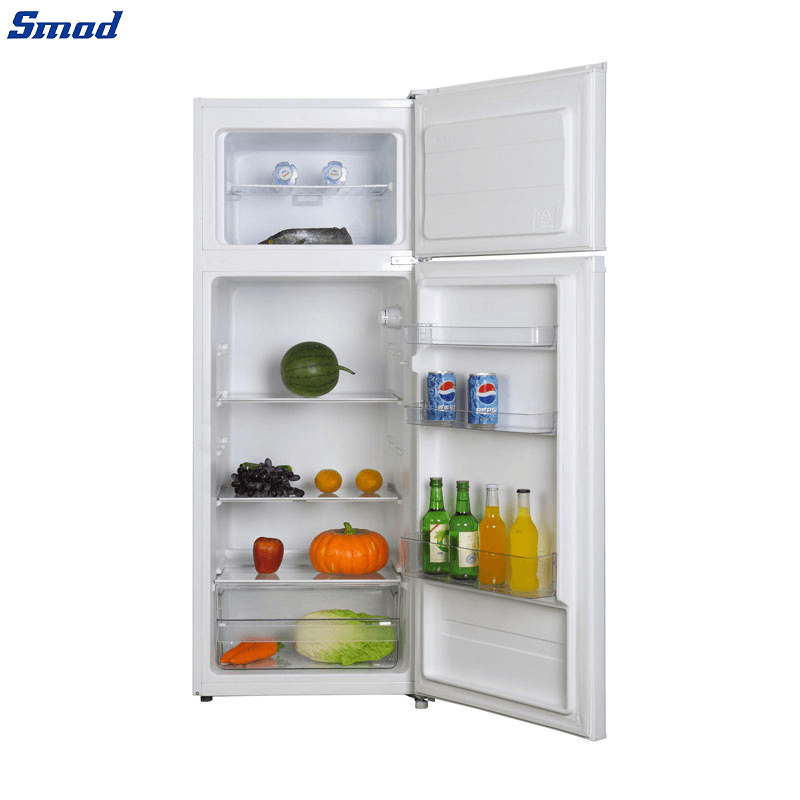 
Smad 7 Cu. Ft. White Top Freezer Refrigerator with Fruit and vegetable crisper