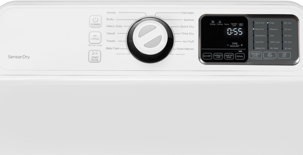 Smad 4.4 Cu.Ft Energy Top Load Clothes Washer with 10 Drying Programs