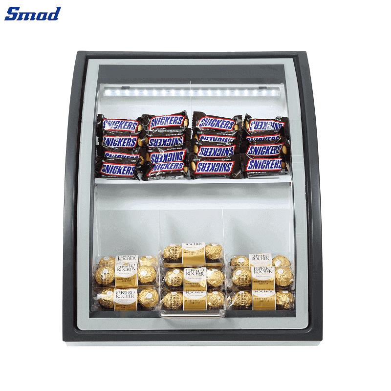 Smad Mini Chocolate Display Cooler with One-piece cabinet frame