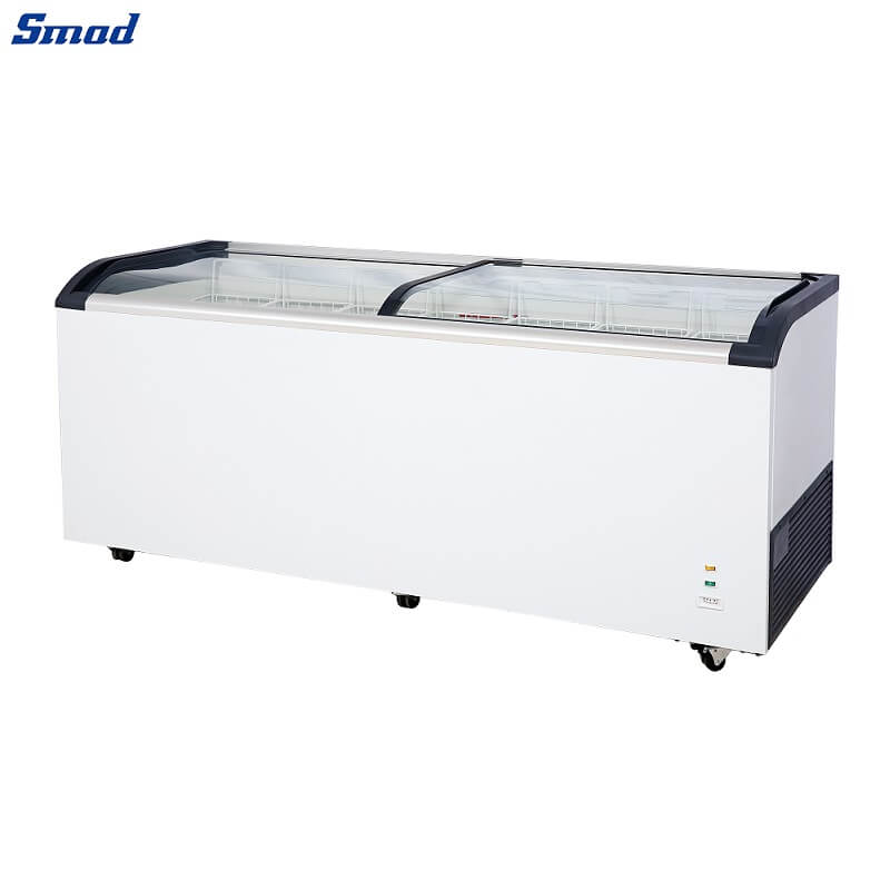 
Smad Glass Top Deep Chest Freezer with Ventilated motor fan