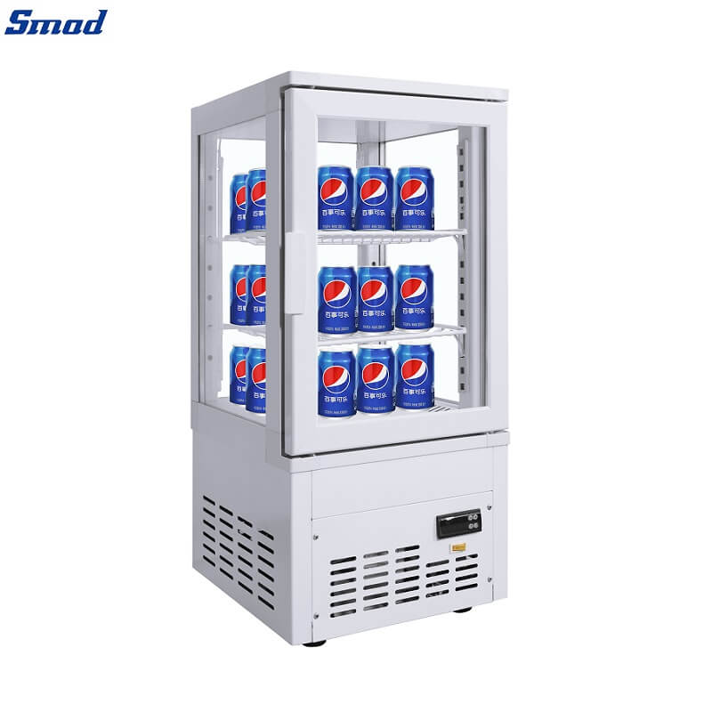 
Smad Commercial Countertop Display Fridge with Adjustable coated shelves