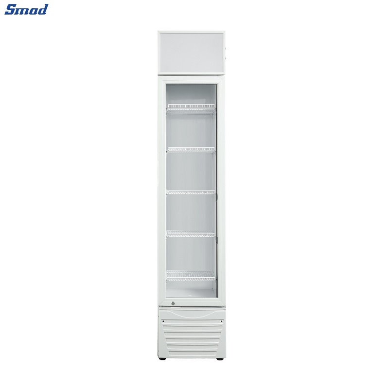 
Smad Glass Door Beverage Cooler Fridge with Ventilated motor fan