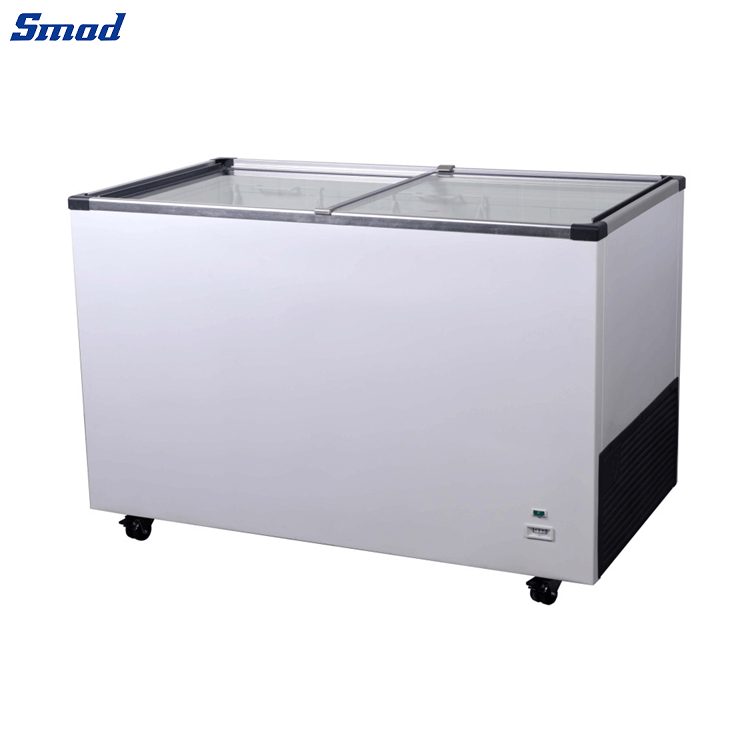 Smad Sliding Glass Door Chest Display Freezer with High COP compressor