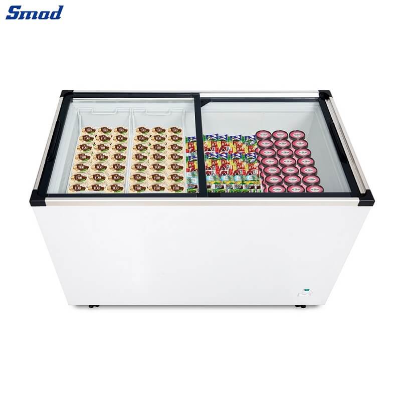 
Smad Sliding Glass Door Chest Display Freezer with Mechanical thermostat