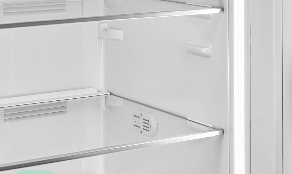 
Smad Retro Top Freezer Refrigerator with Bright Led Lighting
