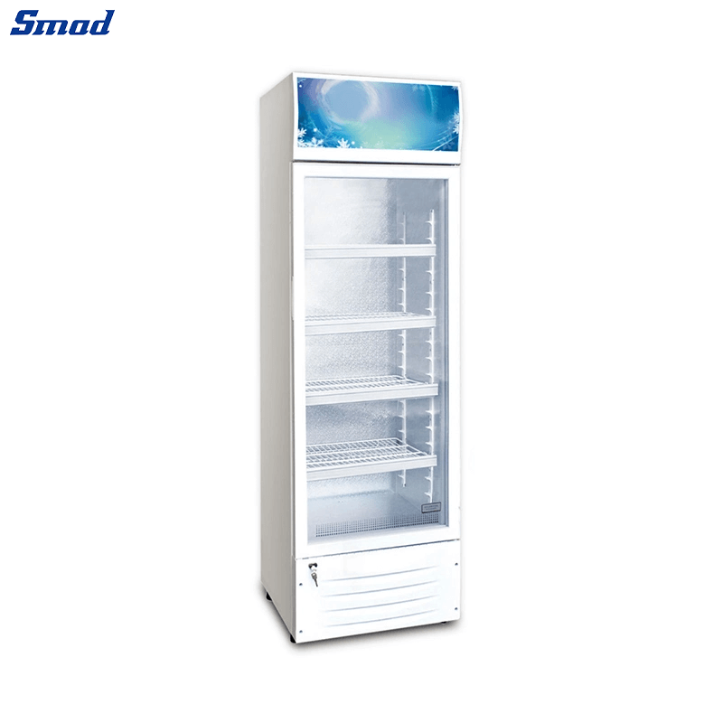 Smad Drink Display Refrigerator with Top Light Case