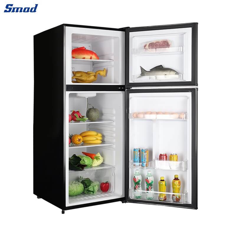 
Smad Stainless Steel Top Freezer Refrigerator with Inner LED lighting