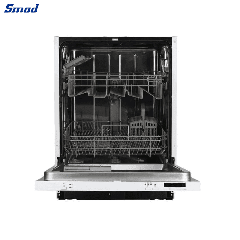
Smad Stainless Steel Semi Built in Dishwasher with Two spray arms