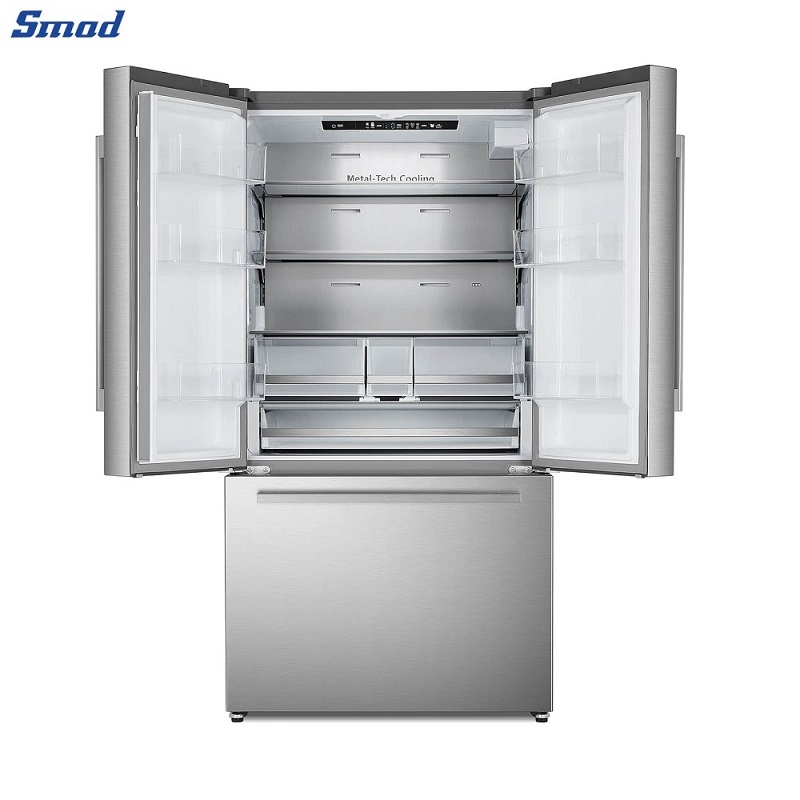 
Smad 36 Inch 3 Door French Door Refrigerator with 3 Vegetable Crispers