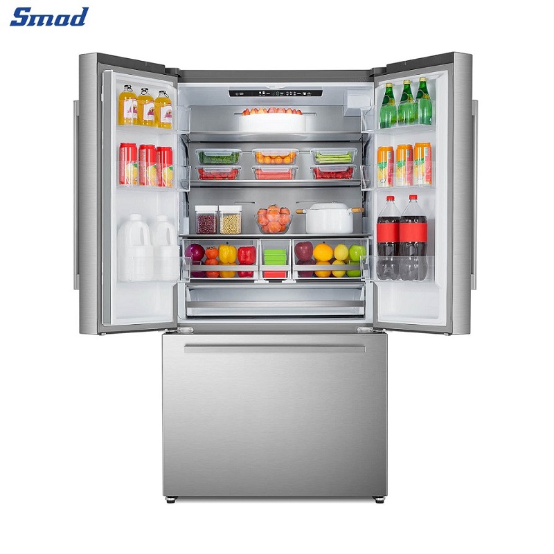 
Smad 36 Inch 3 Door French Door Refrigerator with Water & Ice Dispenser