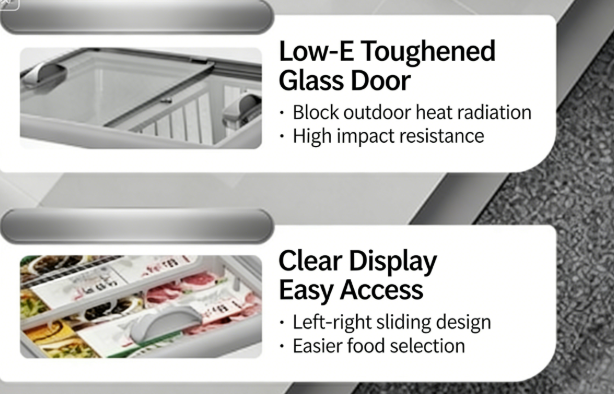 
Smad Small Single Door Chest Freezer with Keep for 135H